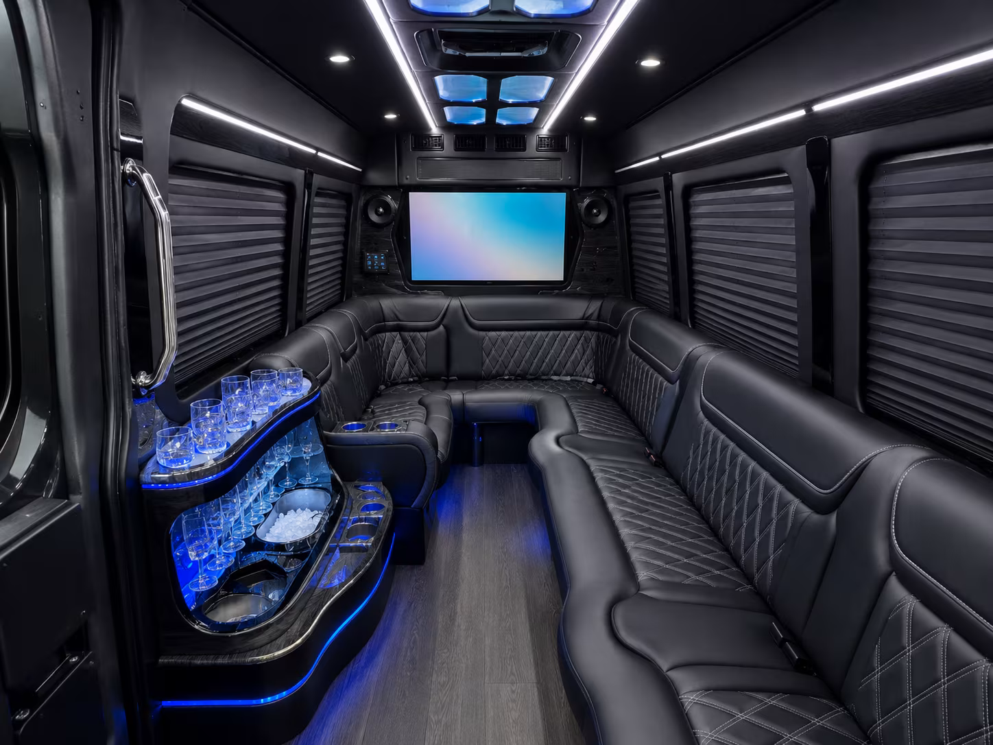 miami gardens sprinter limousine interior